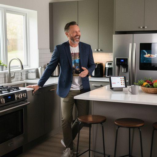 Workspace with multiple productivity tools and smart gadgets arranged for lifestyle optimization.